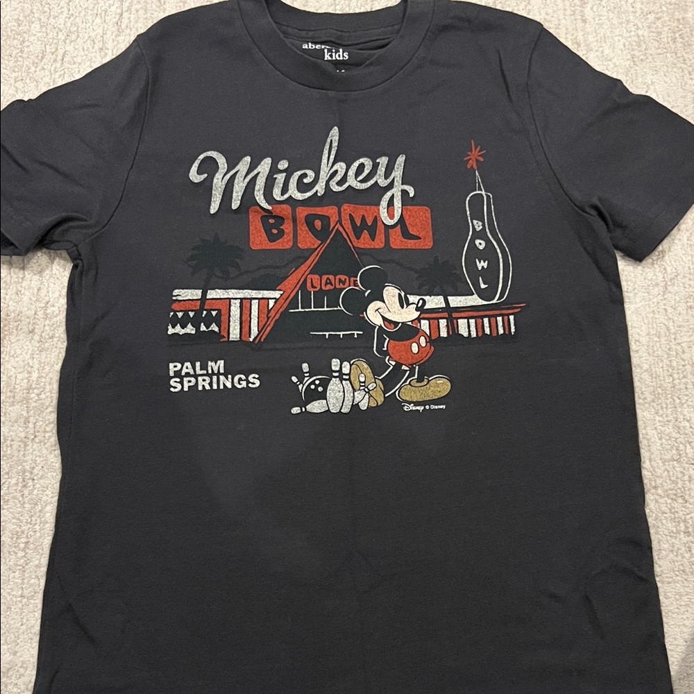 Abercrombie Kids Black Mickey Mouse Tee